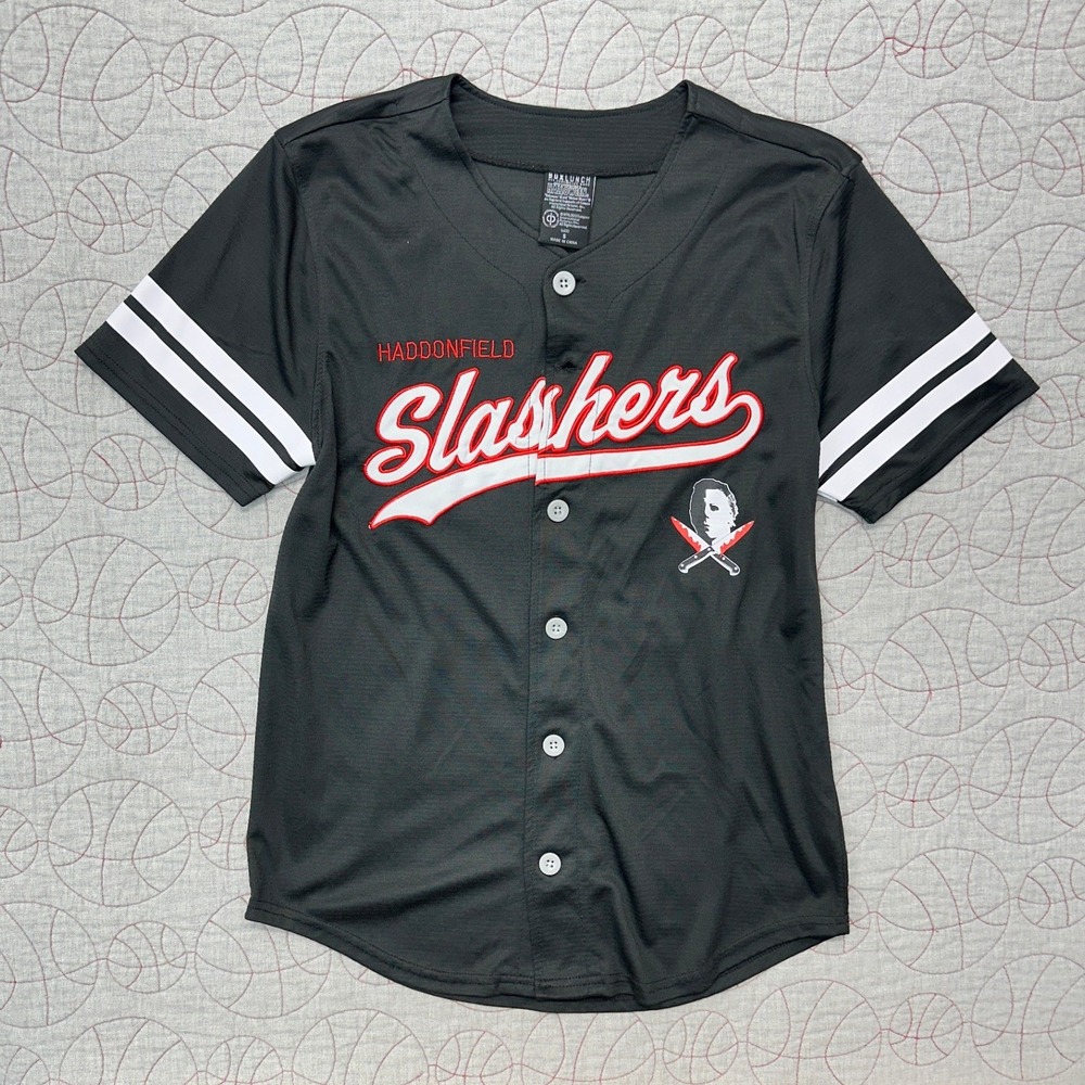BoxLunch Halloween Baseball Jersey Michael Myers Haddonfield Slashers Mens Small